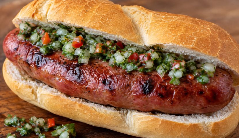 choripan con pebre